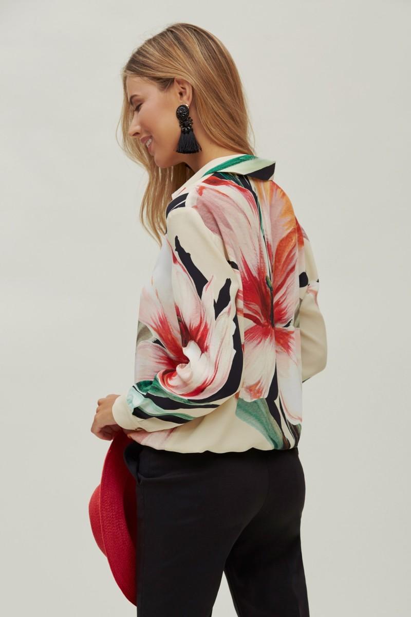 oky coky CAMISA CORDÓN ESTAMPADO POSICIONAL Ahorra y exporta