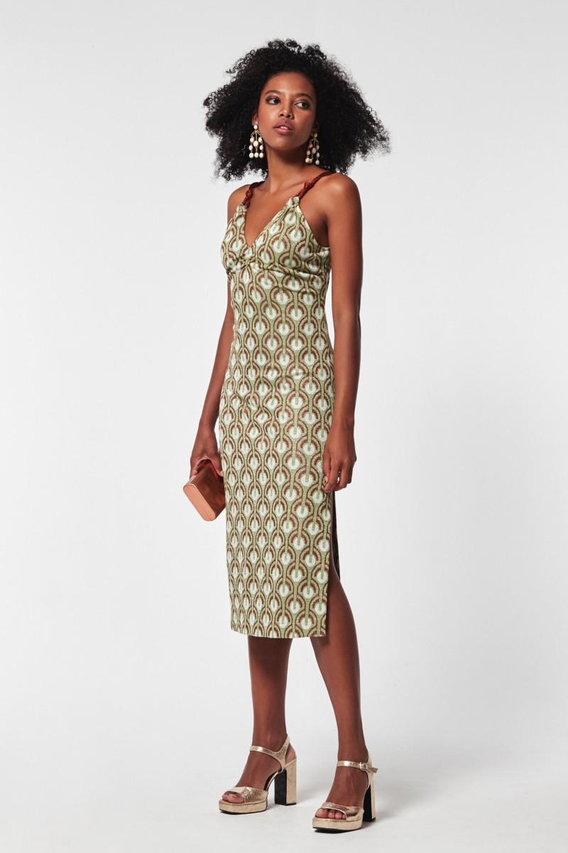 oky coky VESTIDO VEIDA PUNTO DE LUREX Precios de Black Friday