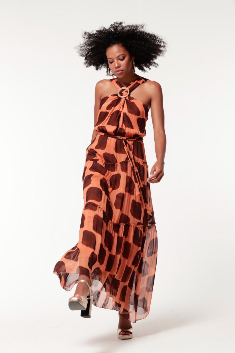 oky coky VESTIDO NIMES GASA BAMBULA ESTAMPADA En oferta