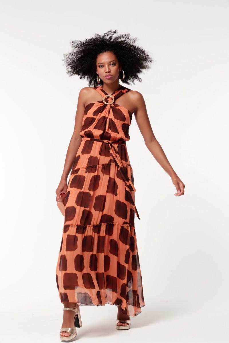 oky coky VESTIDO NIMES GASA BAMBULA ESTAMPADA En oferta
