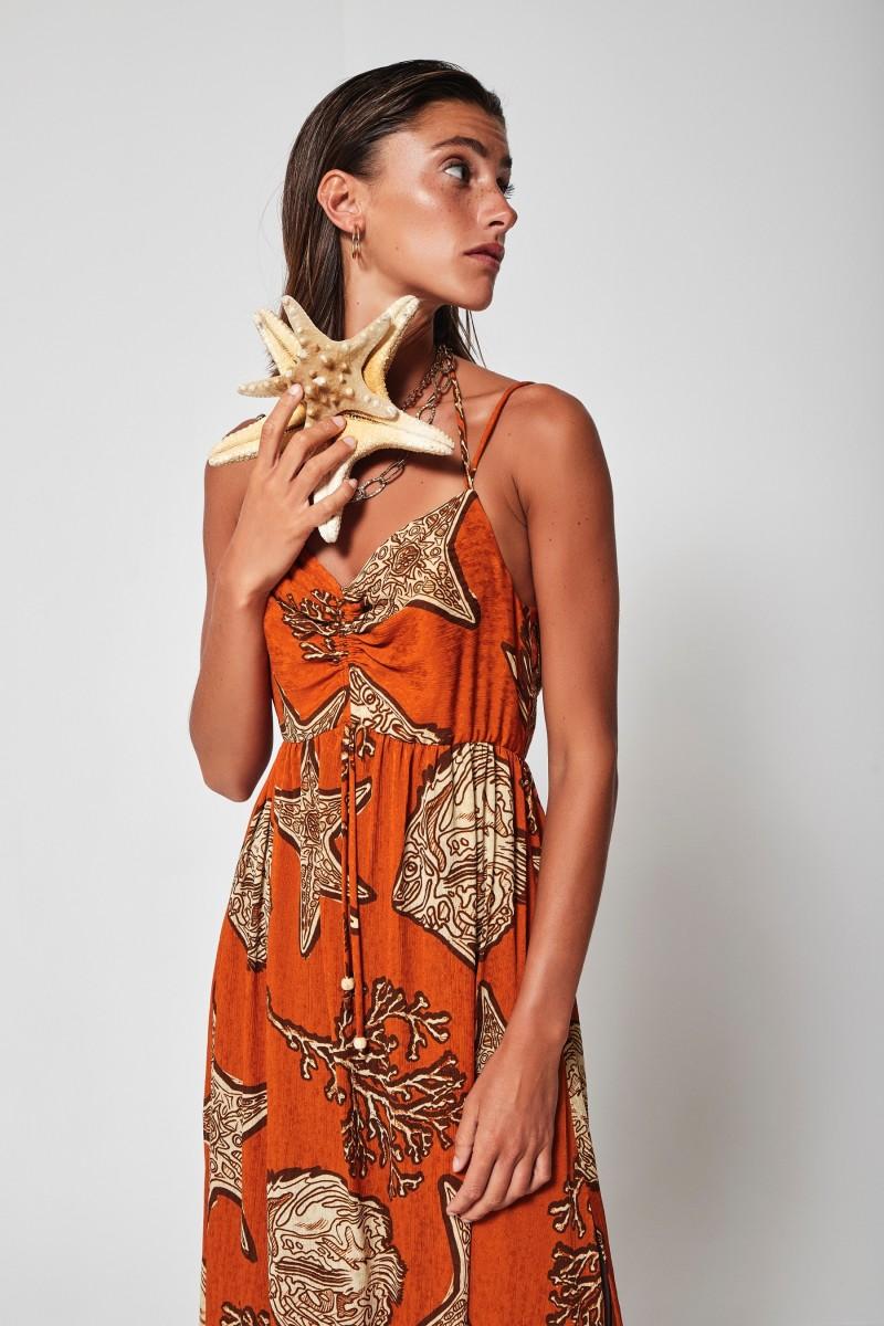 oky coky VESTIDO BACIL JACQUARD DE BAMBULA Oferta exclusiva