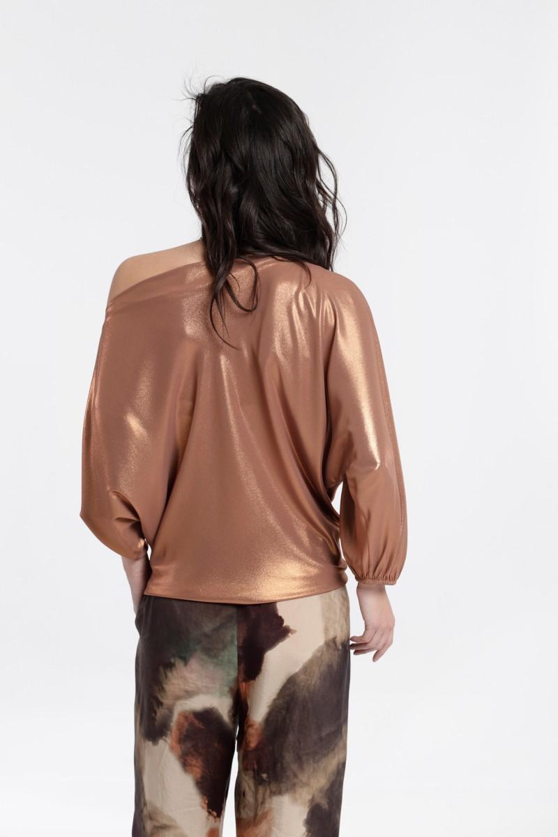 oky coky TOP NUDO EN CINTURA GASA BRILLO Grandes ahorros