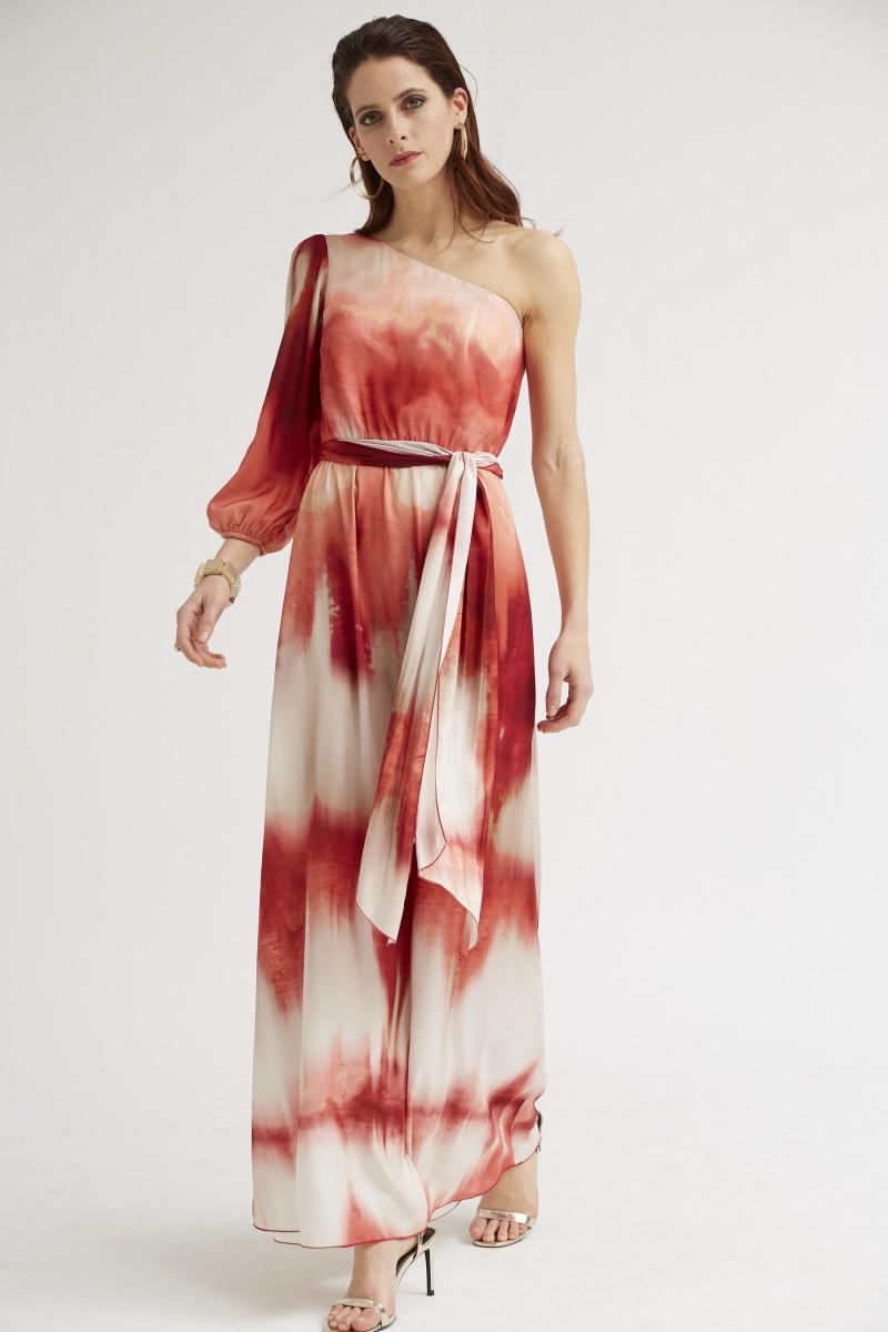 oky coky VESTIDO HOMBRO ASIMÉTRICO TIE DYE En línea