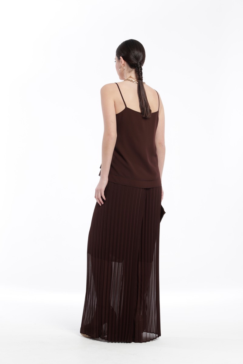 oky coky TOP TIRANTES AURA CON DETALLE EN PECHO GASA CHIFFON Rebajas