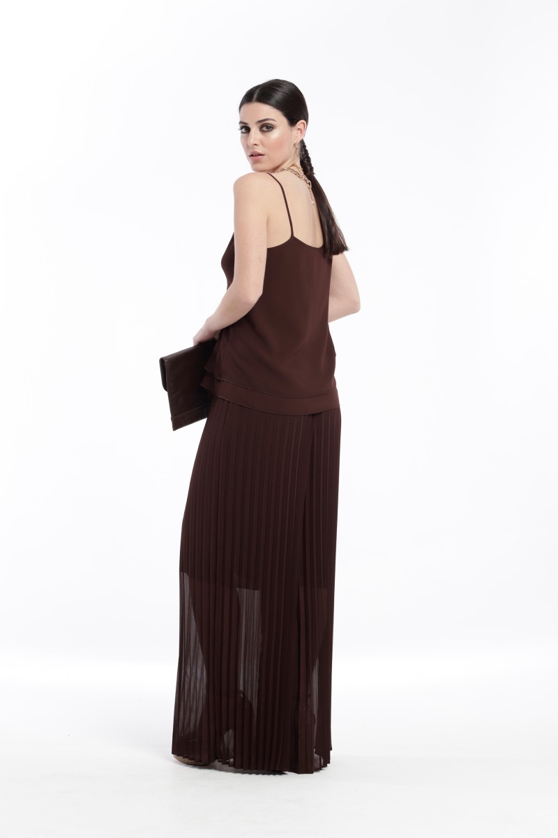 oky coky TOP TIRANTES AURA CON DETALLE EN PECHO GASA CHIFFON Rebajas