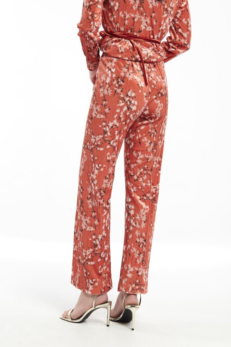 oky coky PANTALÓN JOGGER ANCHO MILLON TERCIOPELO ESTAMPADO Venta caliente
