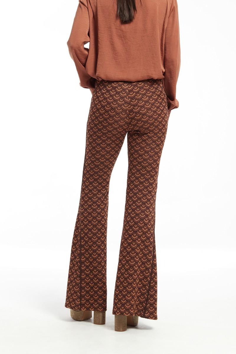 oky coky PANTALÓN ACAMPANADO ZOTA PUNTO DE LUREX MULTICOLOR