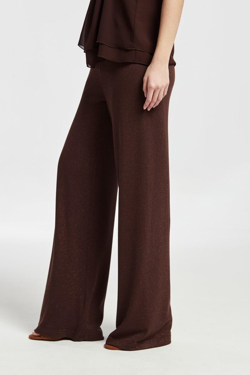 oky coky PANTALÓN PALAZZO GOMA CINTURA IWIRA PUNTO DE LUREX Últimos 3 días