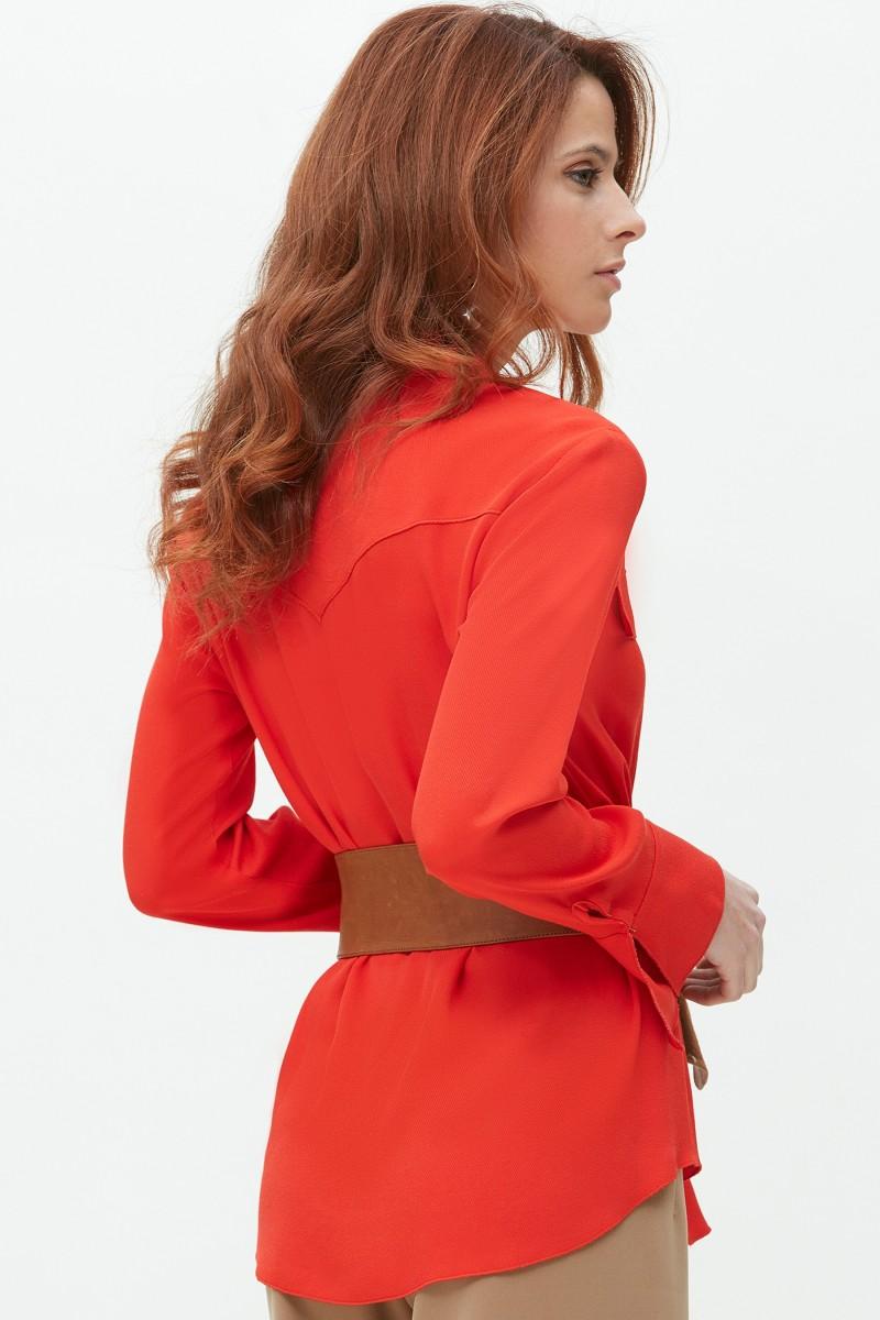 oky coky BLUSA CORDÓN ESCOTE EN CREPÉ VISCOSA Promoción por tiempo limitado