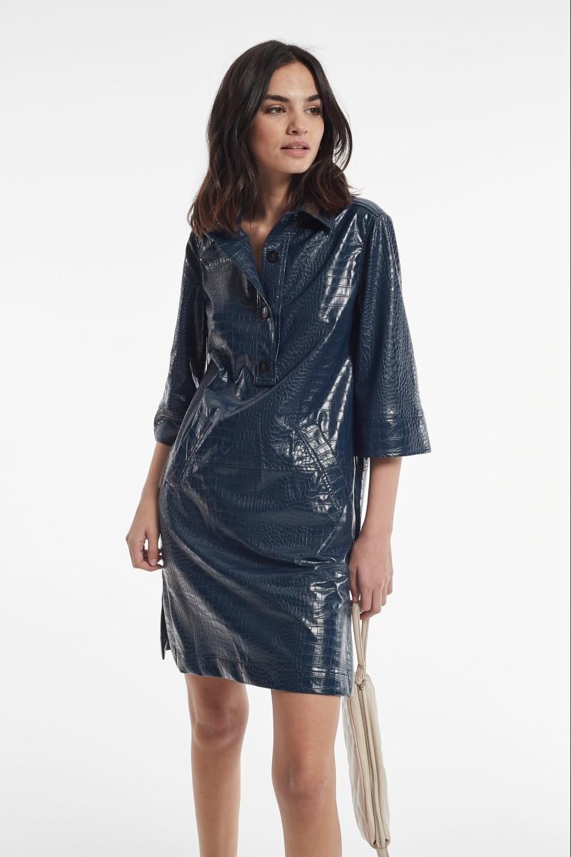 oky coky VESTIDO GUZMAN EFECTO PIEL RELIEVE Ofertas especiales