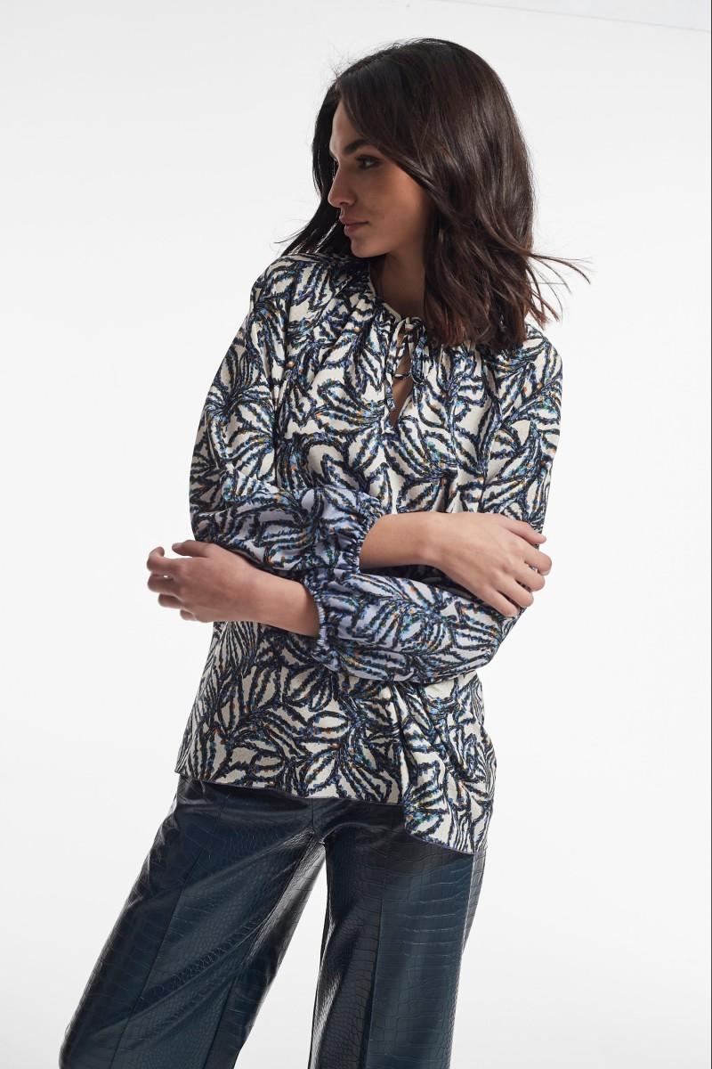 oky coky BLUSA MARNE SARGA LIGERA ESTAMPADA Devoluciones gratuitas
