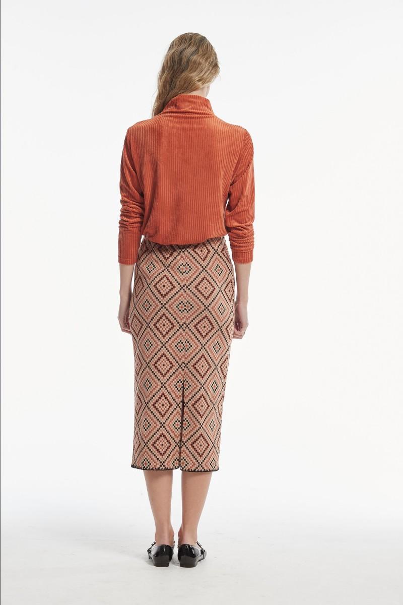 oky coky FALDA ARDEN JACQUARD PUNTO GEOMETRICO Ofertas