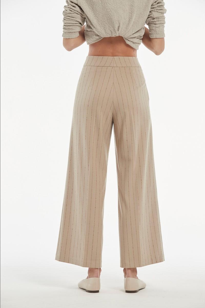 oky coky PANTALÓN LUANDA RAYA DIPLOMATICA DESIGUAL Ventas relámpago