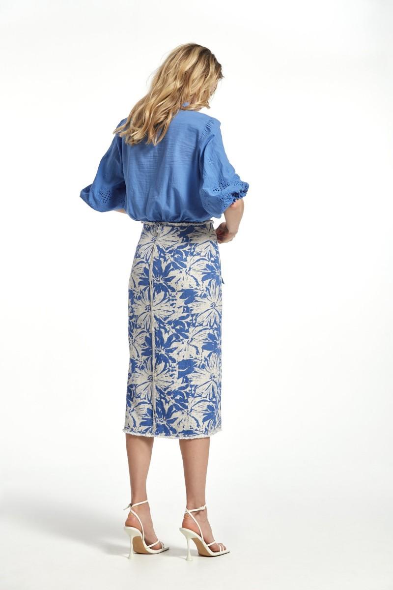 oky coky CAMISA URIBE VOILE BORDADO PERFORADO Superdescuento