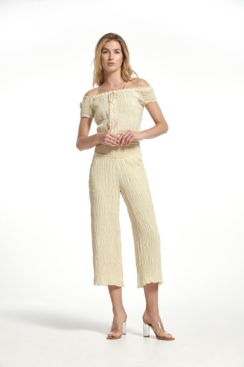 oky coky PANTALÓN BRUNO VOILE CON LINEAS DE GOMAS Ahorra y exporta