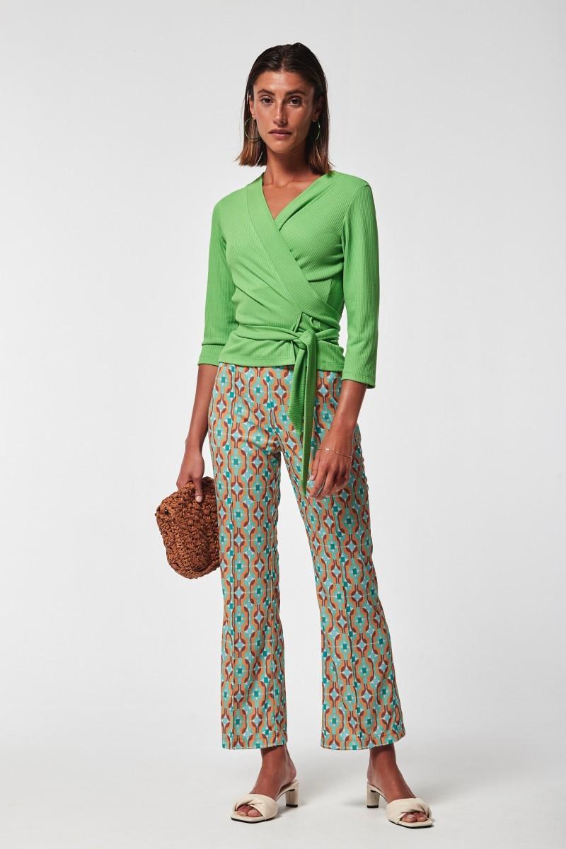 oky coky PANTALÓN HOLLIE PUNTO ESTAMPADO Oferta especial