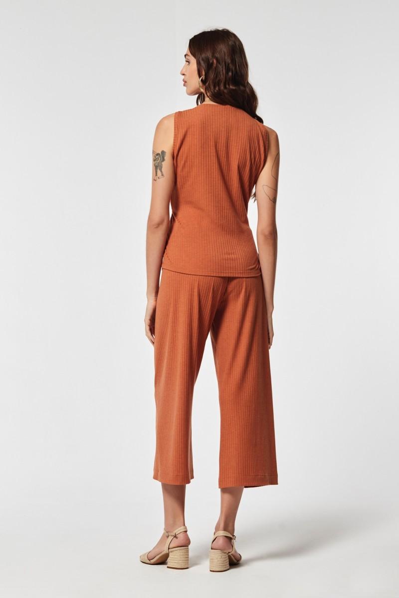 oky coky PANTALÓN CAEBO PUNTO CANALÉ Envío gratis
