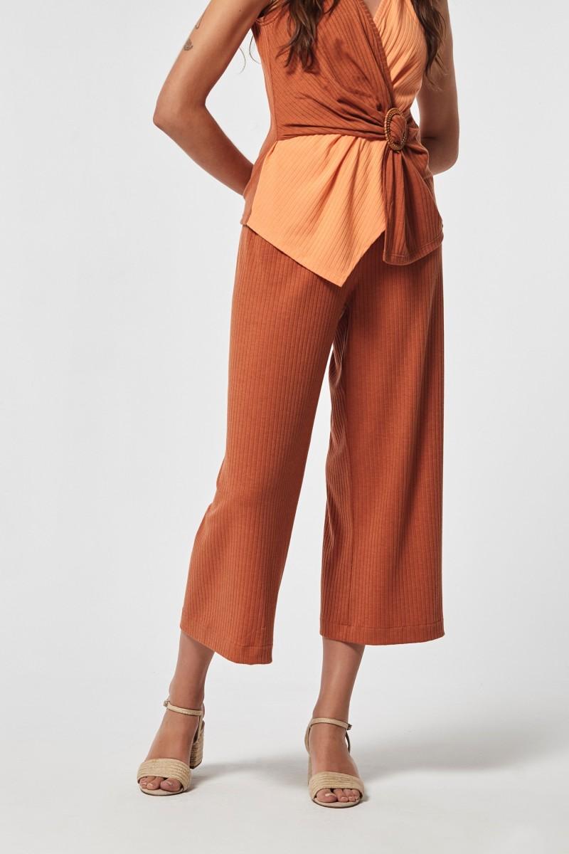 oky coky PANTALÓN CAEBO PUNTO CANALÉ Envío gratis