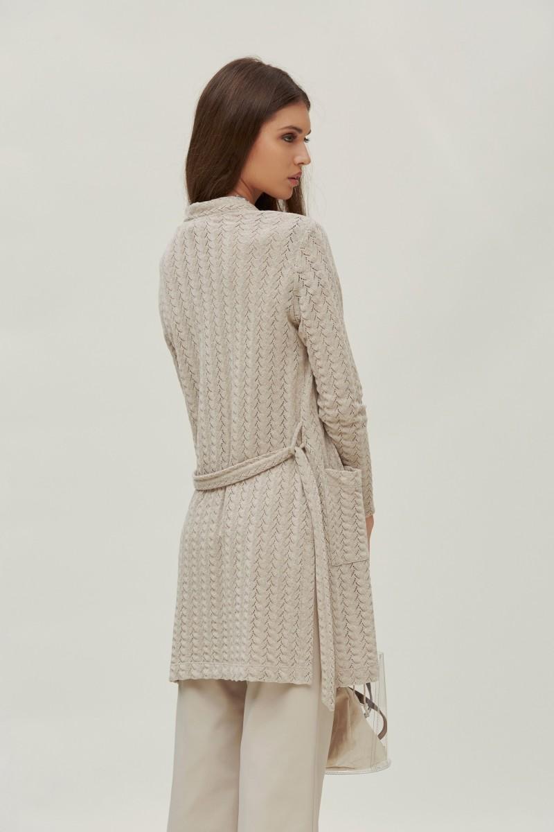 oky coky CHAQUETA LARGA PUNTO CALADO Oferta especial de fábrica