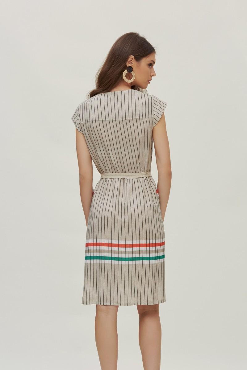 oky coky VESTIDO ABOTONADO RAYAS Promoción trimestral