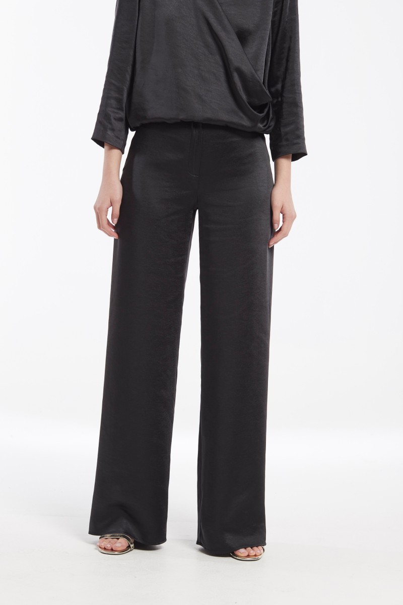 oky coky PANTALÓN PALAZZO WIFI SATEN VINTAGE STRETCH