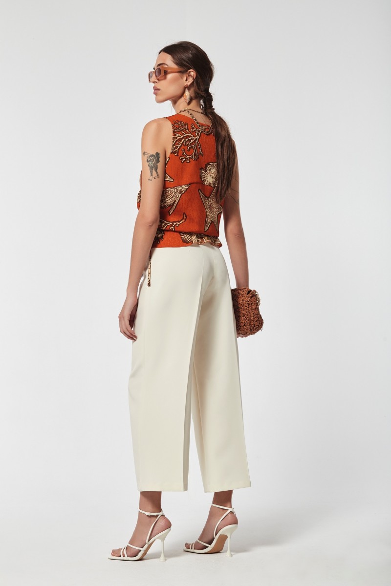 oky coky TOP LIZARO JACQUARD DE BAMBULA Último día