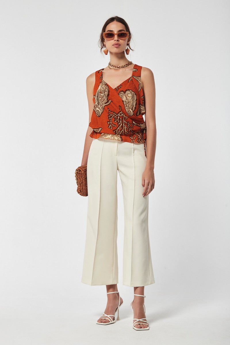 oky coky TOP LIZARO JACQUARD DE BAMBULA Último día