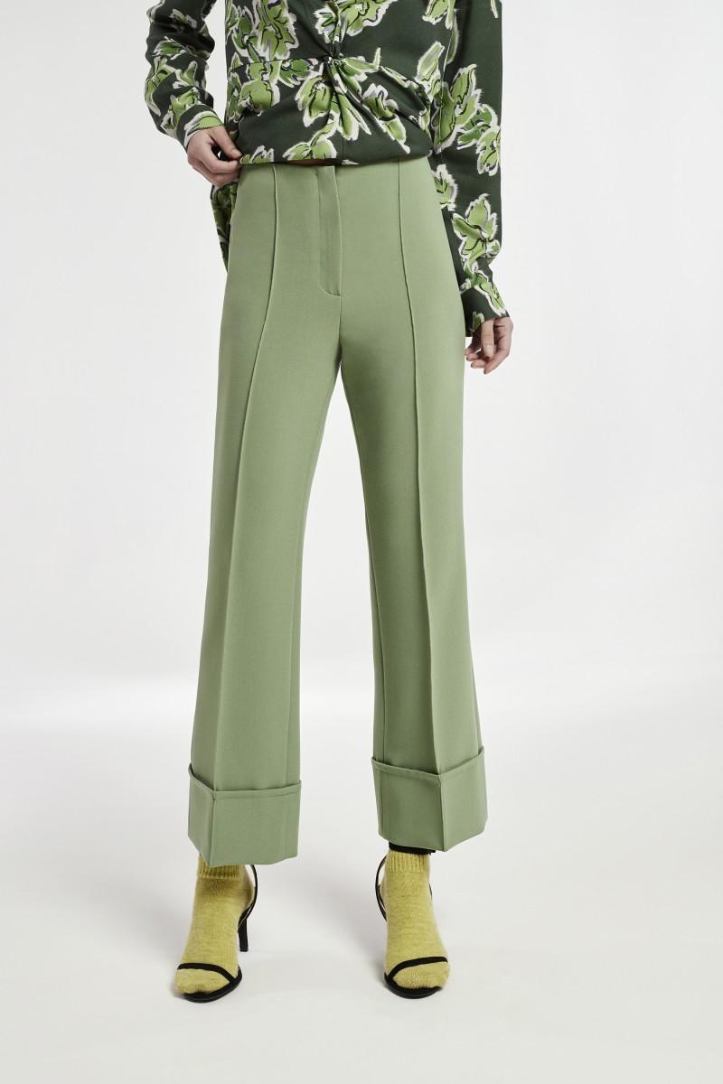 oky coky PANTALÓN CON VUELTA EN BAJO SIETE PLANA DOBLE