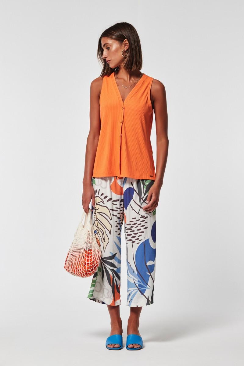 oky coky PANTALÓN CAEBO CREP MARROCAINE Grandes descuentos