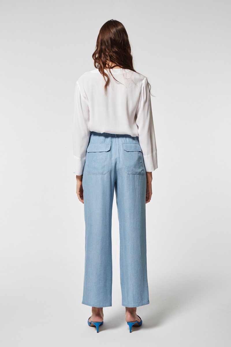 oky coky PANTALÓN GRASEL TENCEL JEANS Tienda de fábrica