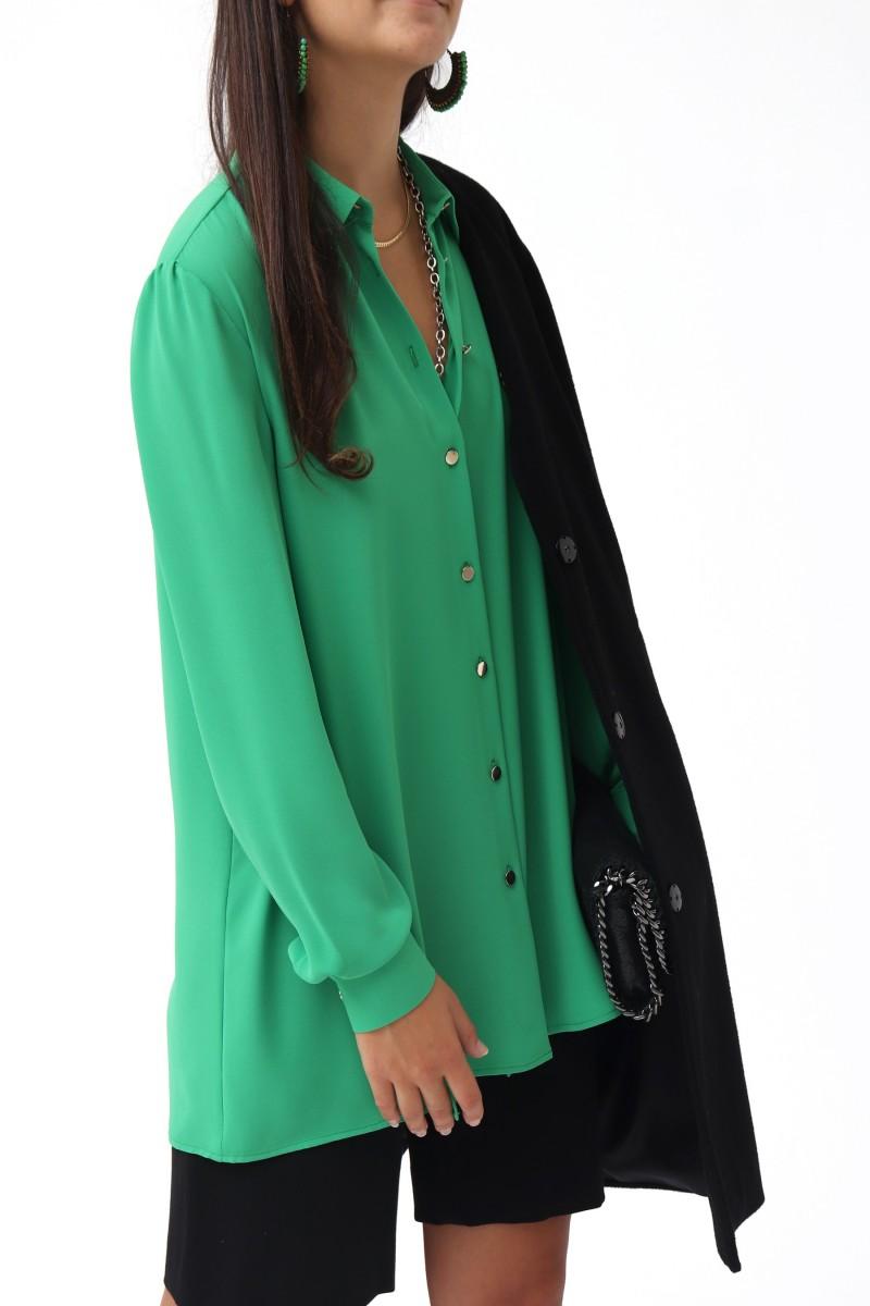 oky coky CAMISA LARGA DE GASA ABERTURAS Descuento por venta flash