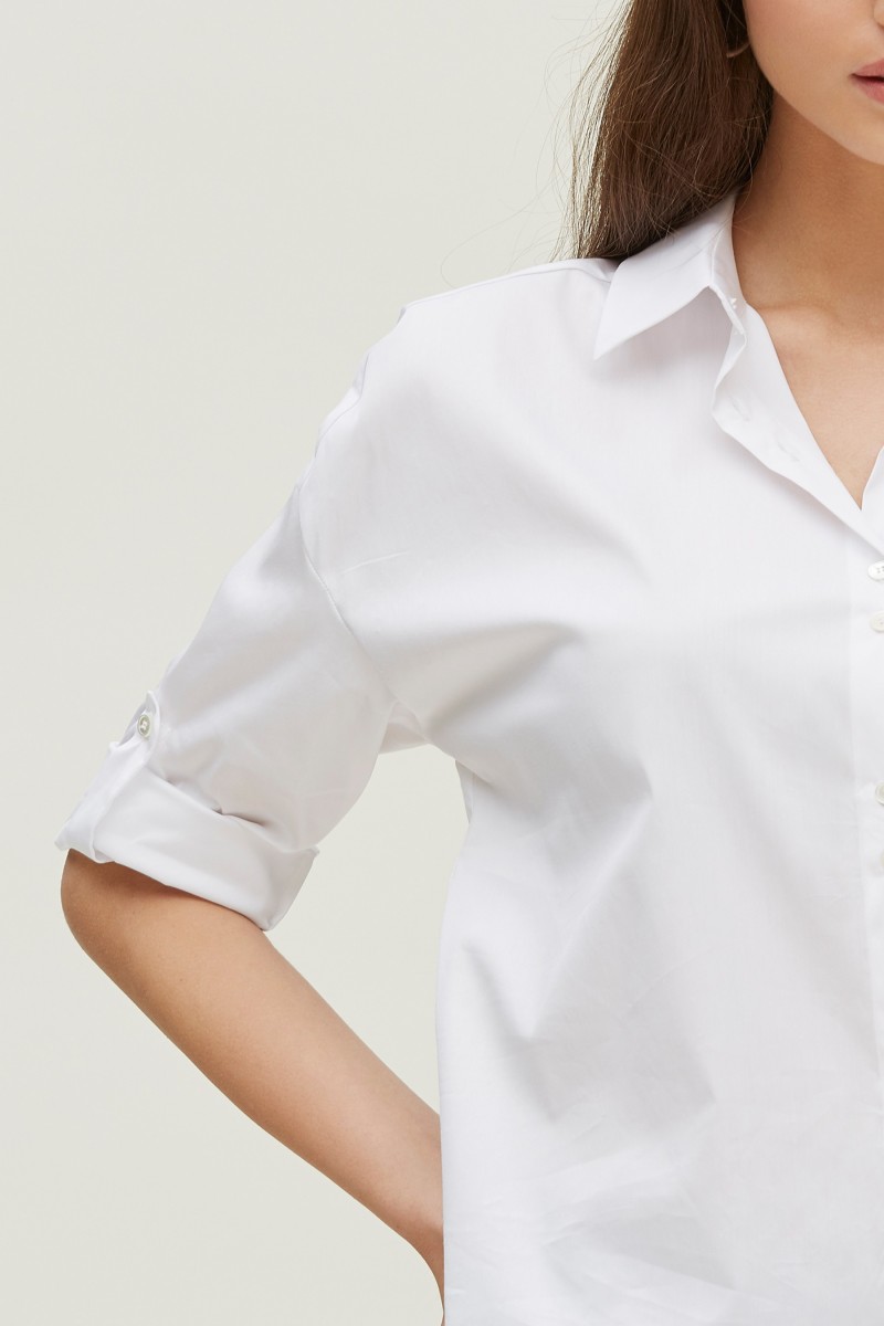 oky coky CAMISA BASICA EN POPELÍN STRETCH Grandes ahorros