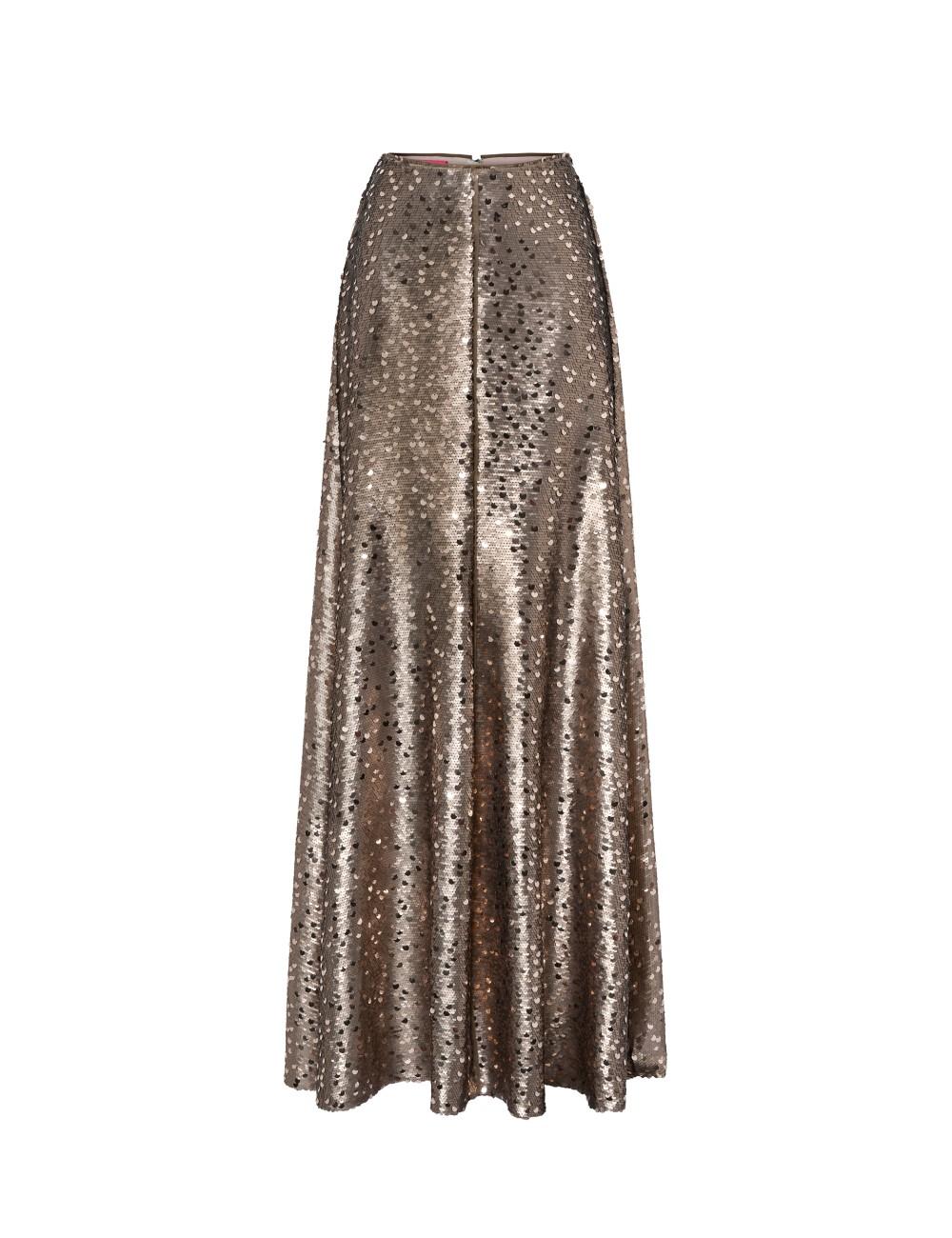 pertegaz Falda larga de paillettes Última moda