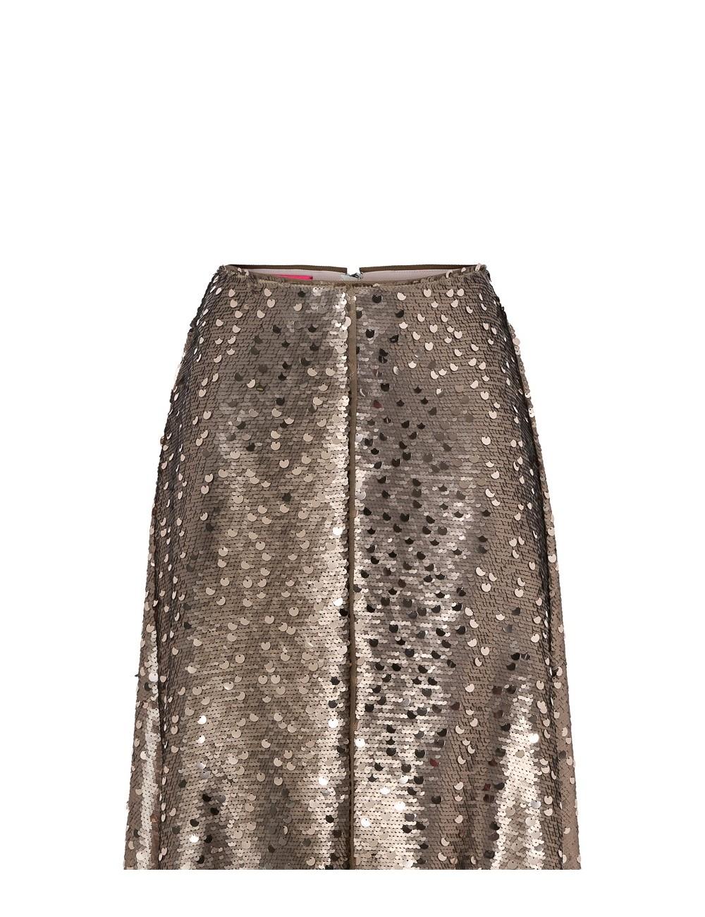 pertegaz Falda larga de paillettes Última moda