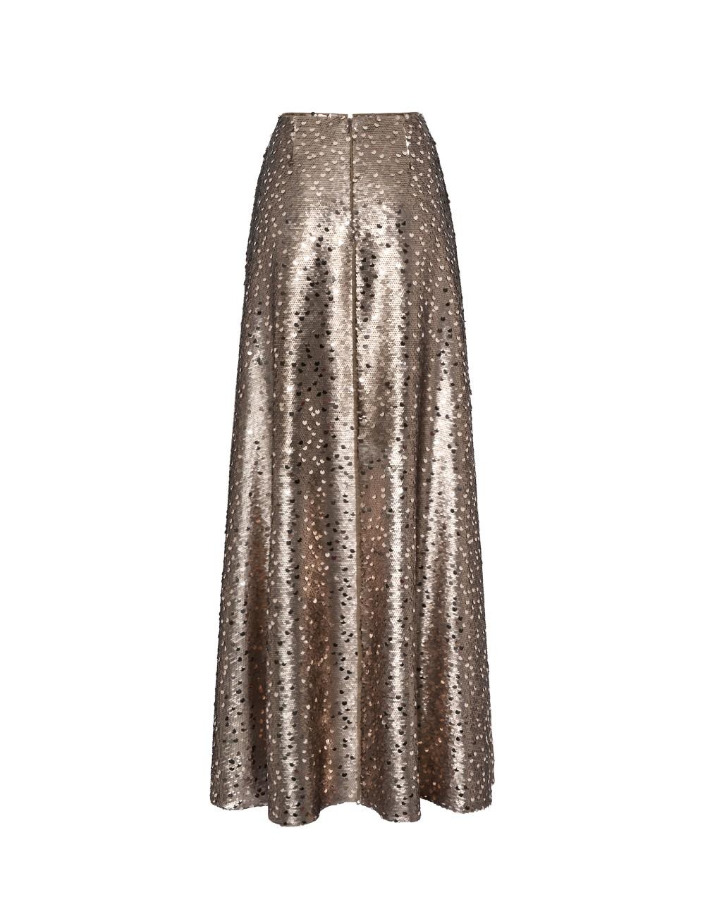 pertegaz Falda larga de paillettes Última moda