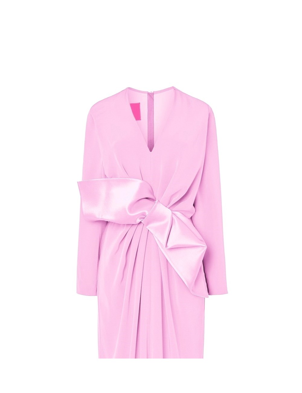 pertegaz Vestido largo con lazo rosa Devoluciones gratuitas