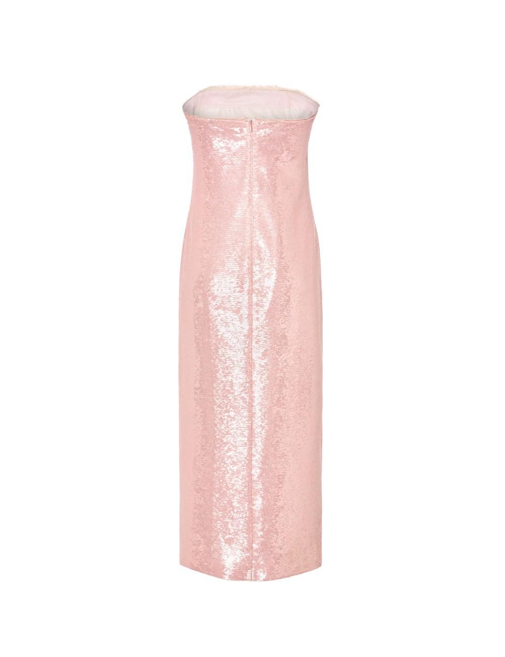 pertegaz Vestido palabra de honor lentejuelas bordado floral Ofertas