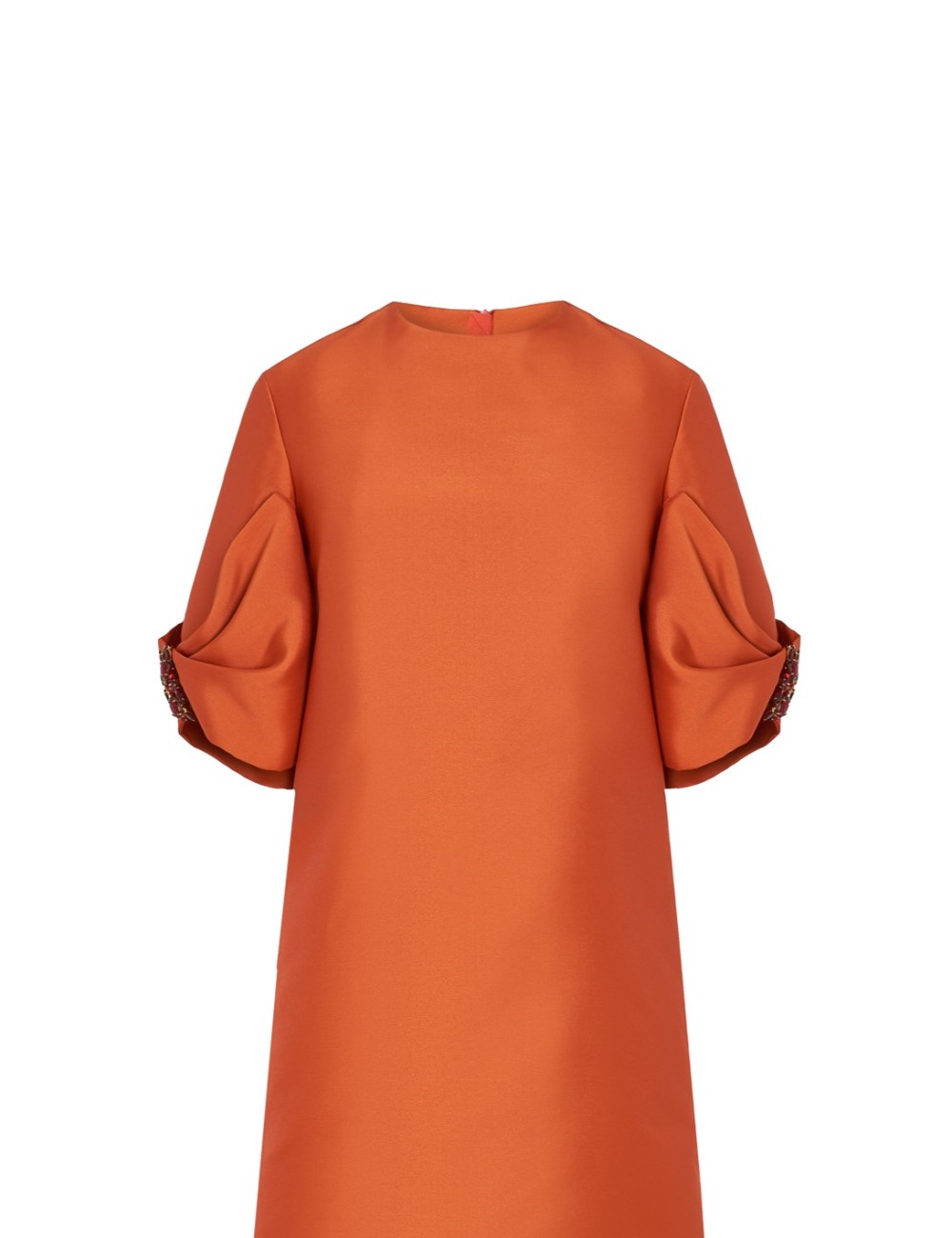 pertegaz Túnica con lazada y joya naranja En oferta