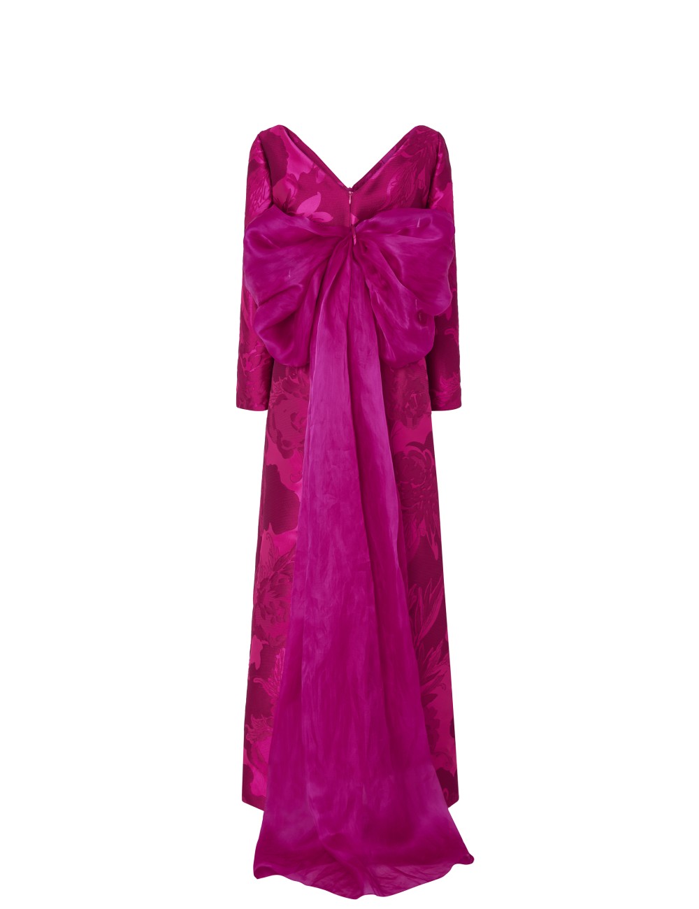 pertegaz Vestido jacquard floral con lazo Gran oferta