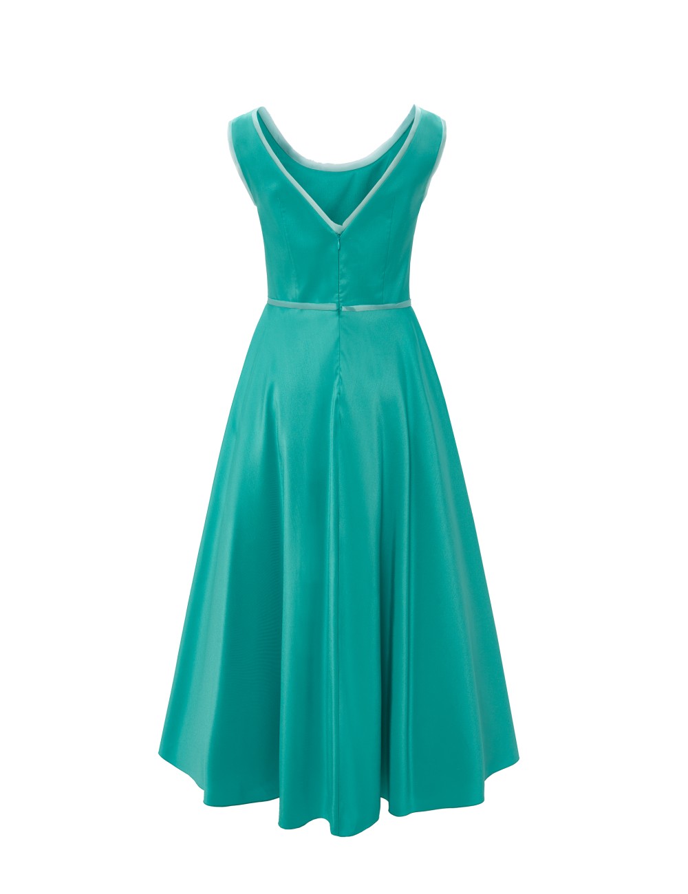 pertegaz Vestido Alba con flores bordadas turquesa Rebajas online