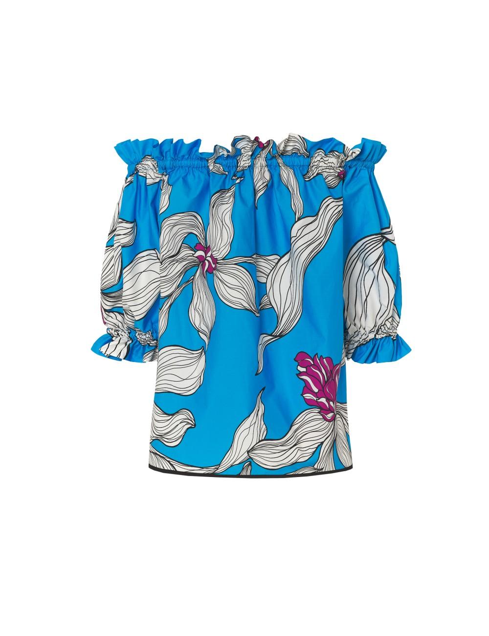 pertegaz Blusa estampada cuello barco Promoción trimestral