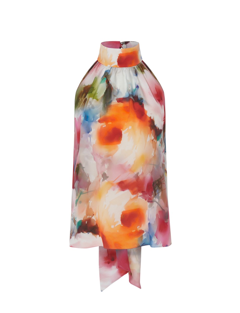 pertegaz Top cuello halter estampado Descuentos del mes