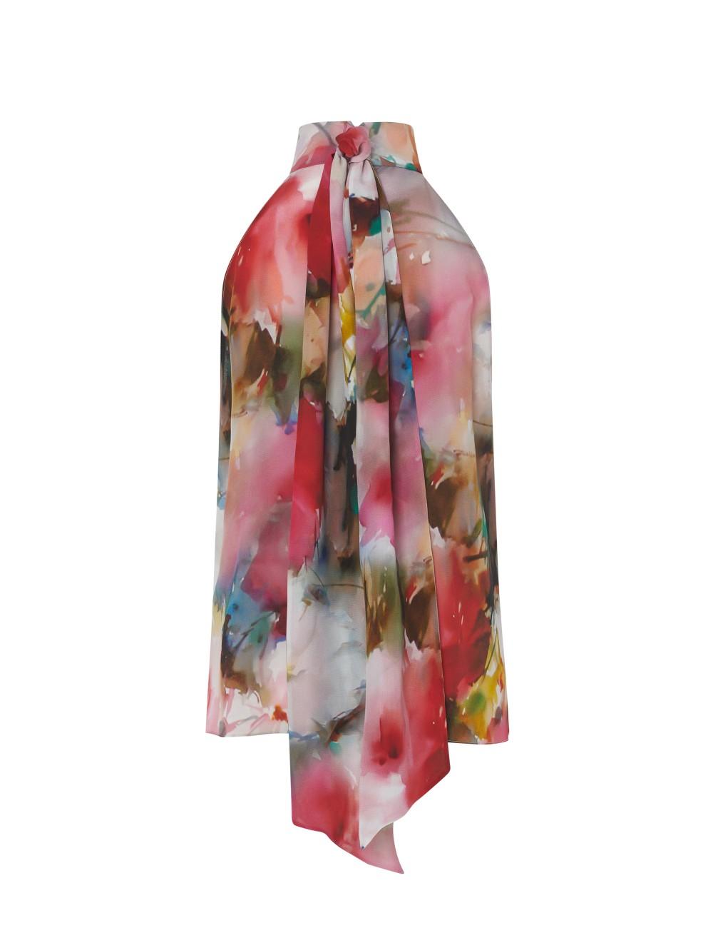 pertegaz Top cuello halter estampado Descuentos del mes