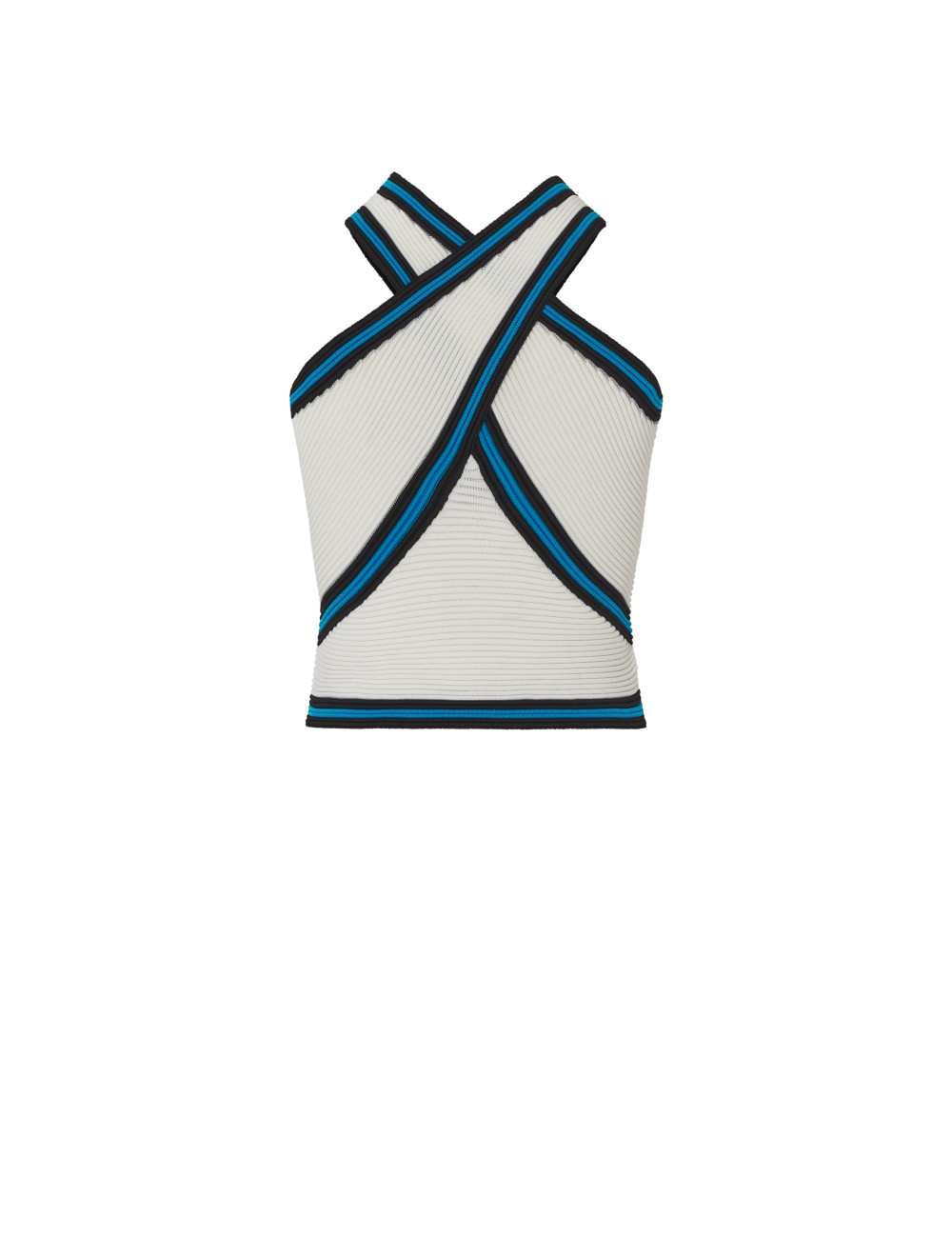 pertegaz Top punto canalé cuello halter Oferta exclusiva