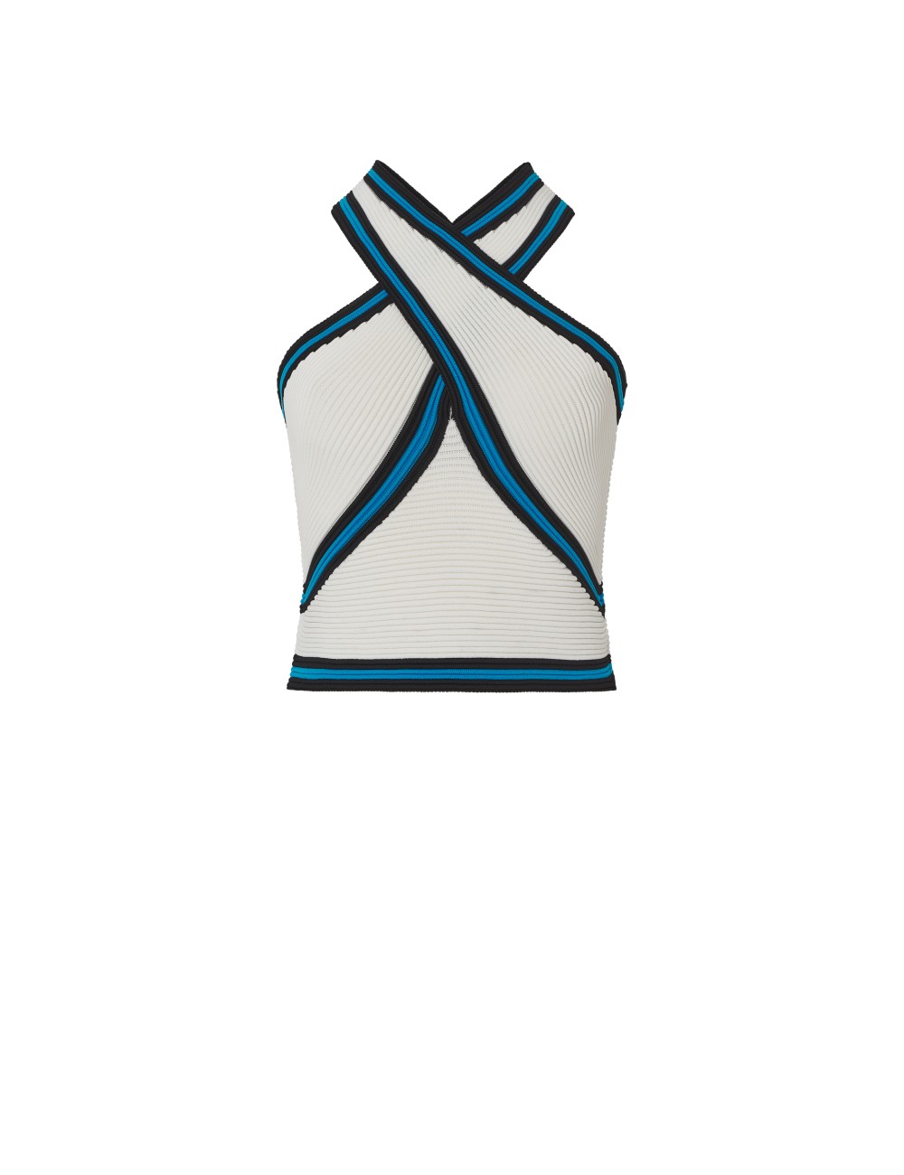pertegaz Top punto canalé cuello halter Oferta exclusiva