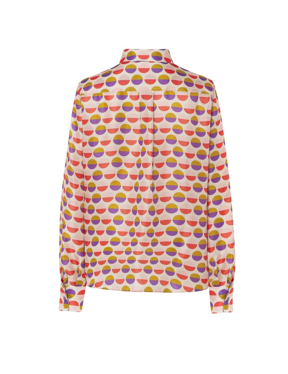 pertegaz Camisa lunares bicolor Rebajas de fin de temporada