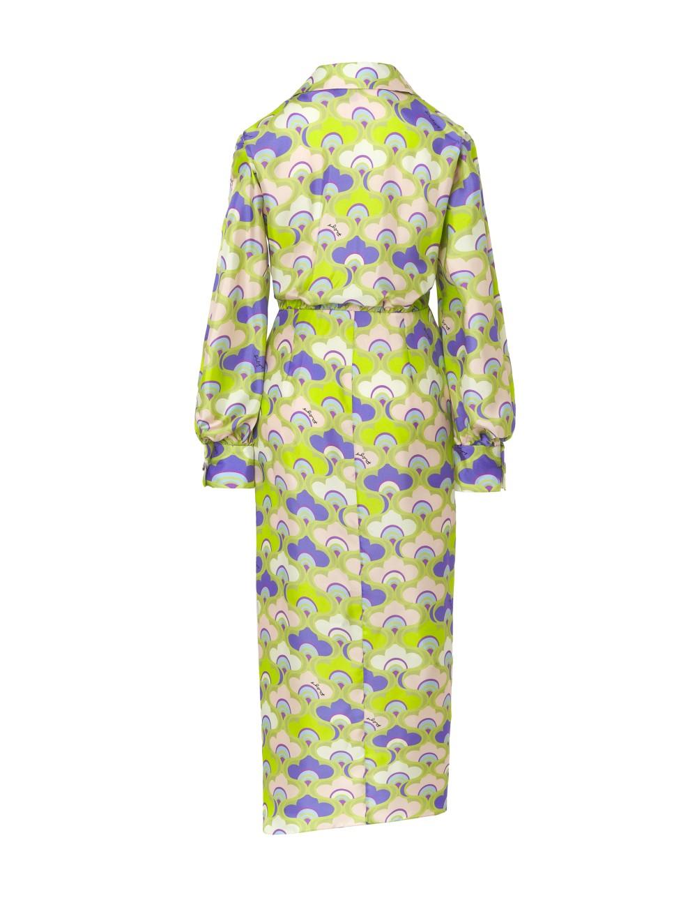 pertegaz Vestido camisero print retro 2025