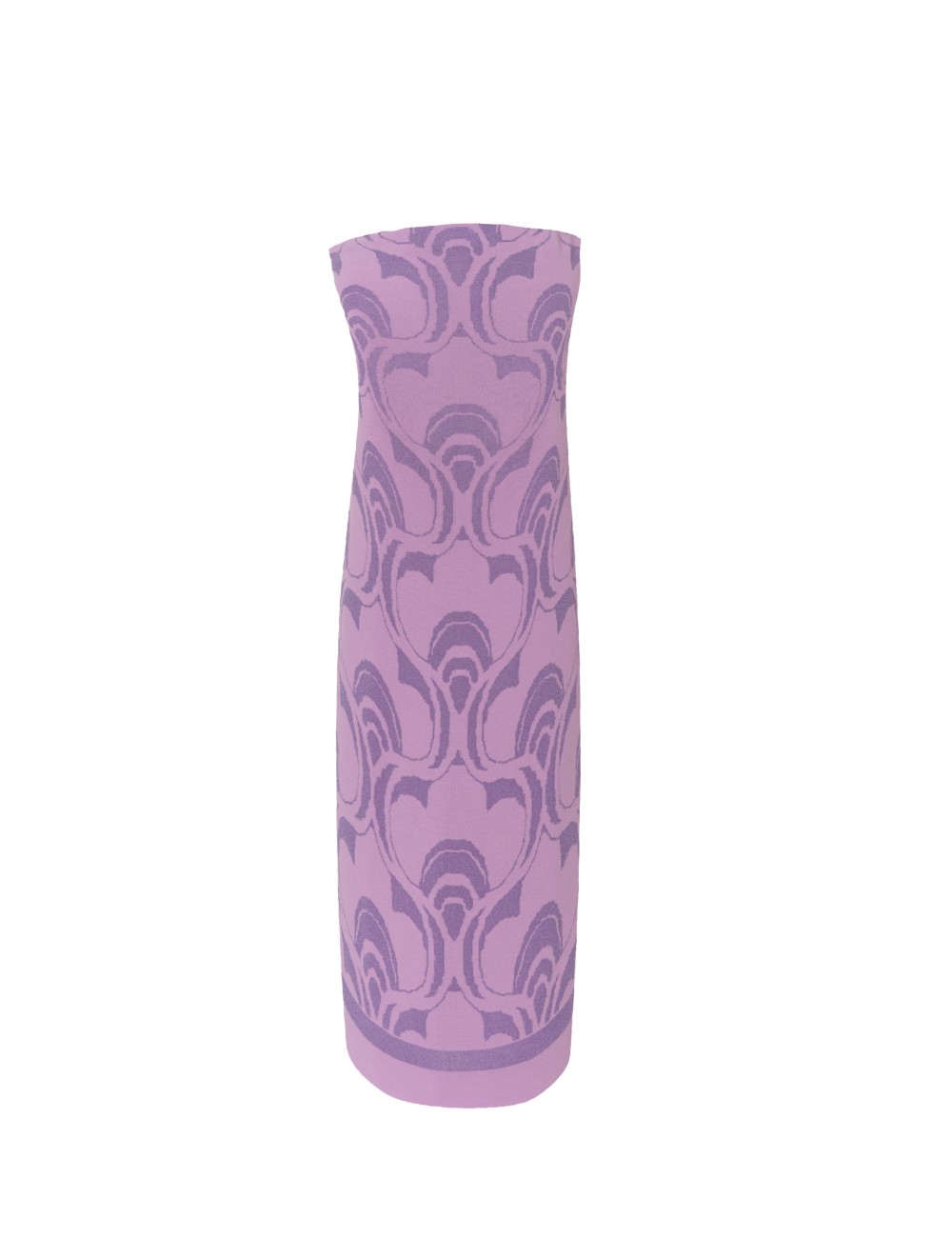 pertegaz Vestido punto jacquard print