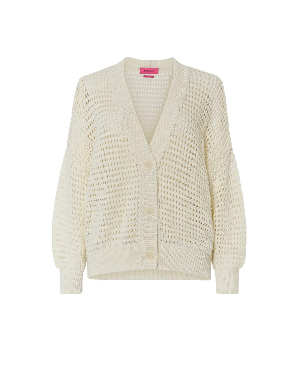 pertegaz Chaqueta de punto oversize calados En oferta