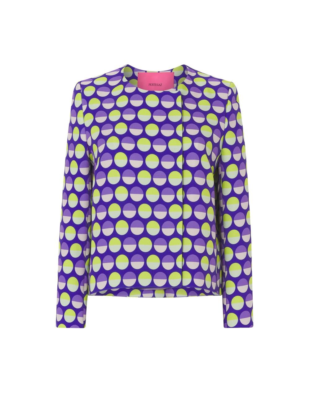 pertegaz Chaqueta corta capeada print lunares Ventas relámpago